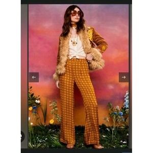 NWT The Hippie Shake Heart Of Gold Daisy Pants